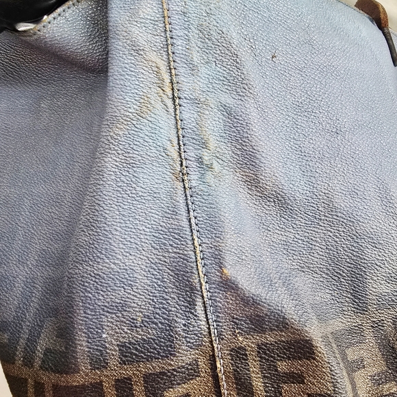 FENDI Zucca Spalmati Ombre Roll Tote Tobacco Nebula - Picture 11 of 12